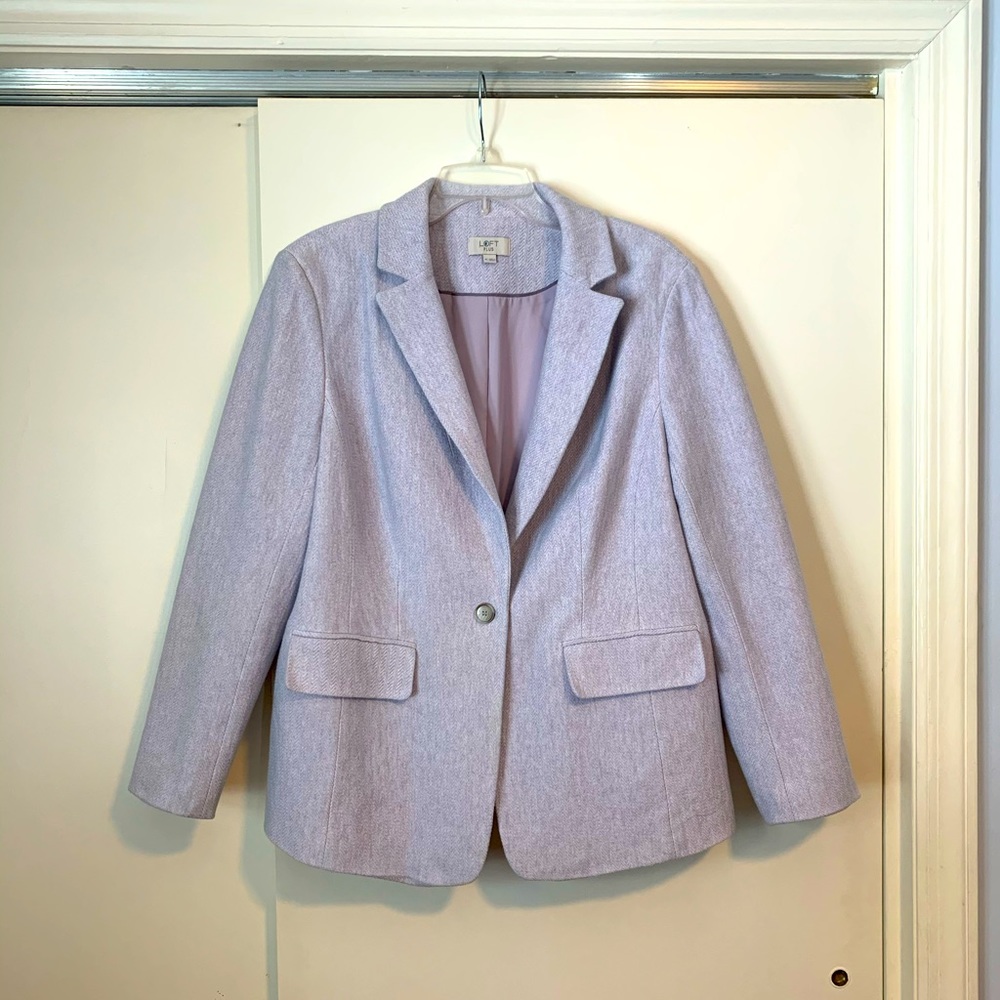 Loft Lavender Blazer Size 16